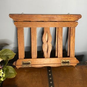 Vintage Oak Hanging Rack